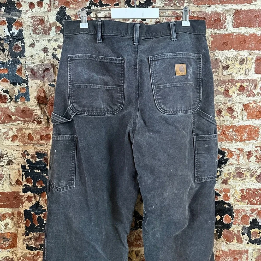 Carhartt B11 BLK Carpenter Pants Mens 34x34 Black utility Workwear Canvas